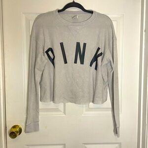 EUC PINK VS WAFFLE KNIT TOP